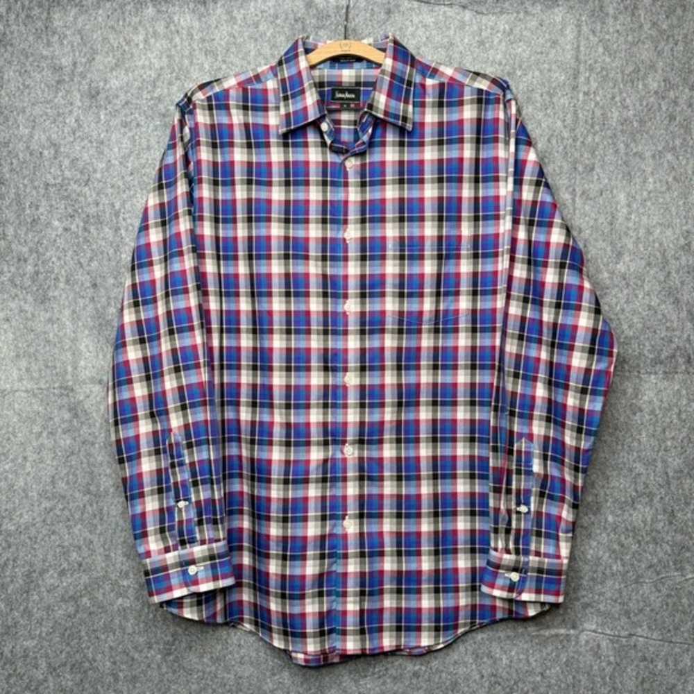 Neiman Marcus 100%‎ Cotton Men's Long Sleeve Button-Down Shirt- Sz M